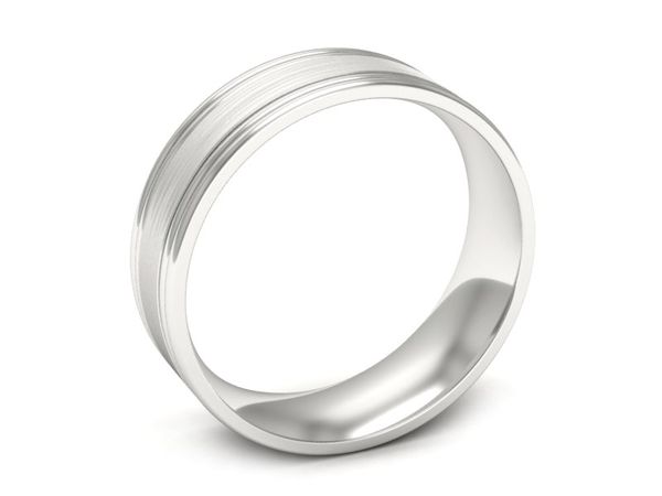 Obrączka pierścionek białe złoto próba 585 - ps60145237bmp