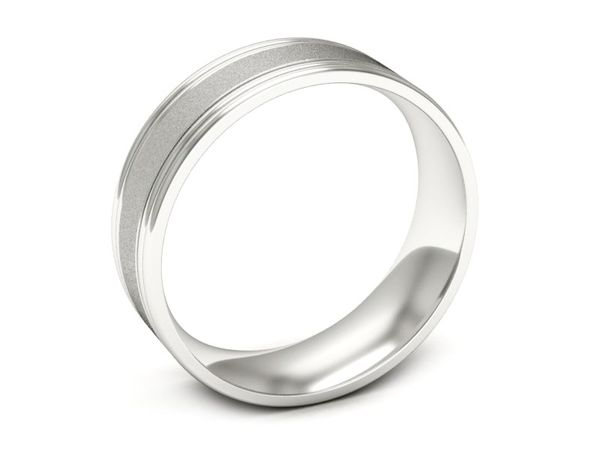 Obrączka pierścionek białe złoto próba 585 - ps60145237bms