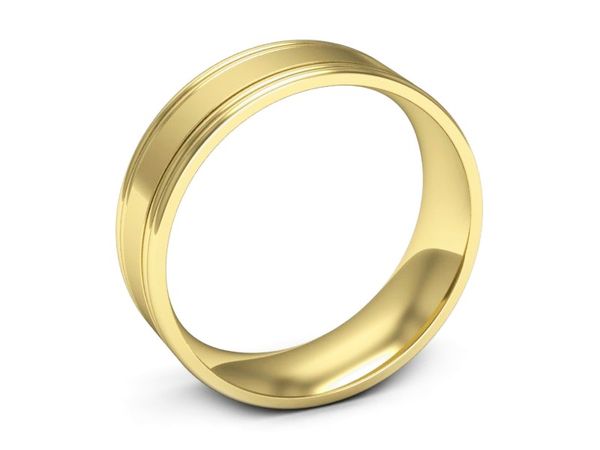 Obrączka pierścionek żółte złoto próba 585 - ps60145237z1