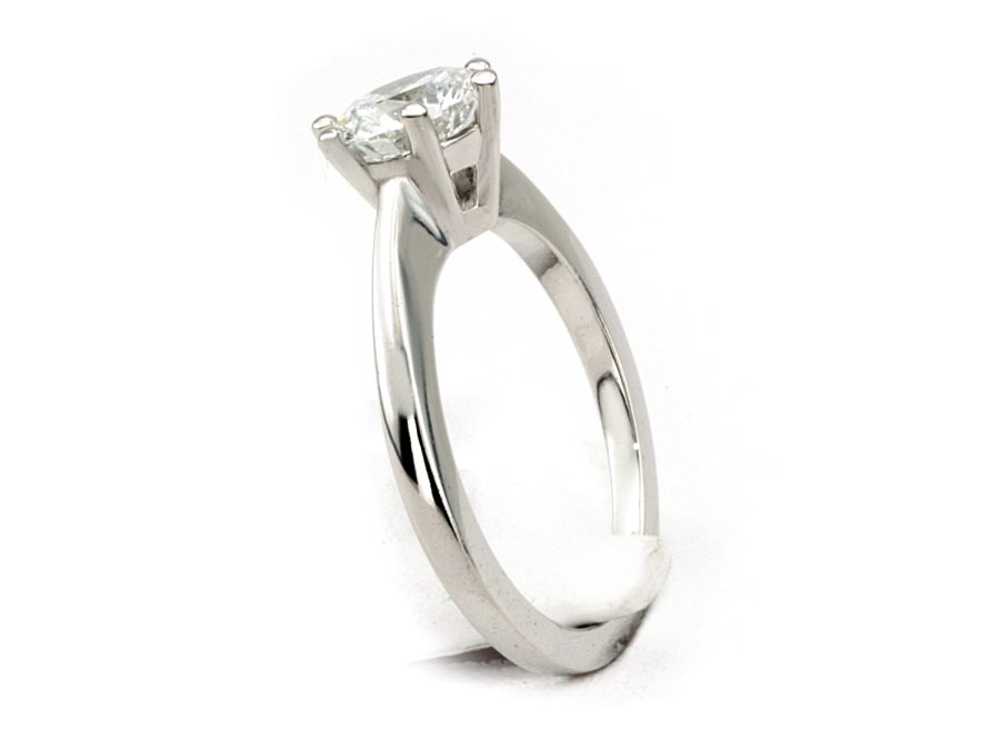 Pierścionek z platyny z brylantem próba 950 - pt20025_VS_G — zdjęcie 2