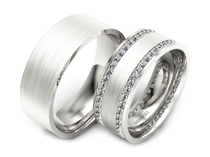 Obrączki platynowe z diamentami proba 950 - pt_obr_szer7mm — zdjęcie 2