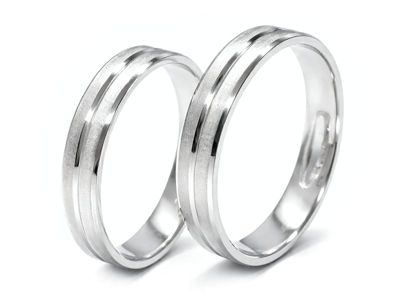 Obrączki z platyny klasyczne platynowe - pt_zo430b1d2k_4mms — zdjęcie 3