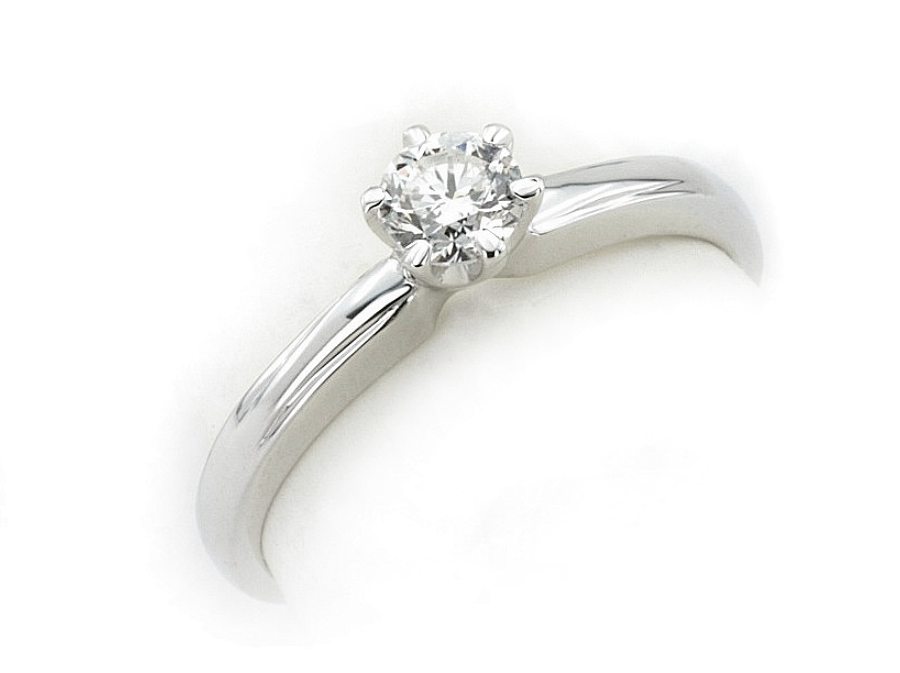 Pierścionek z platyny z brylantem próby 950 - ptjg1058_VVS1 — zdjęcie 3
