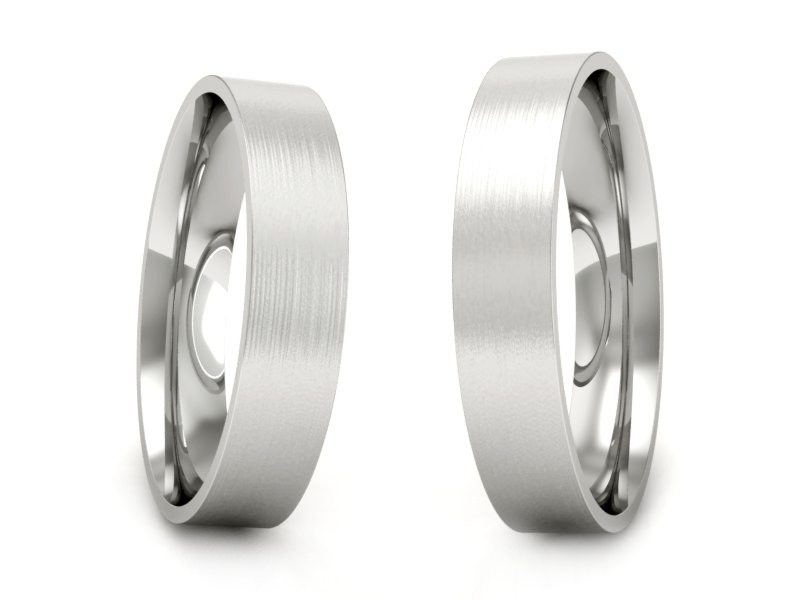 Platynowe obrączki klasyczne platyna próba 950 - s11bm_pt — zdjęcie 3
