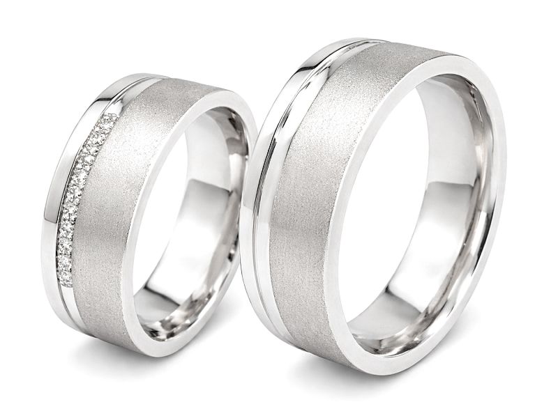 Złote Obrączki z brylantami złote białe złoto - s302_SI_H