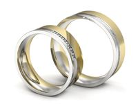 Obrączki ślubne obraczki z diamentami złote żółte białe 14k - s302bz- 3