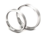 Obrączki ślubne białe złoto obrączki klasyczne 585 - S3040150T219bmp- 3