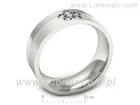 Obrączka ślubna z brylantami wykonana białe złoto próba 585 - s322dbmp- 3