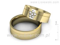 Obrączki ślubne obrączki z diamentami na zamówienie - s322z- 2