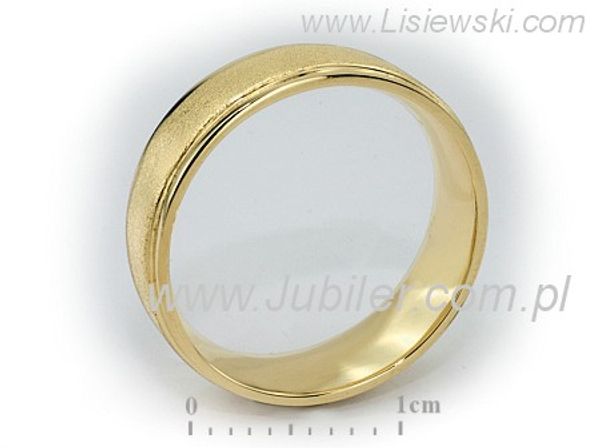 Obrączka pierścionek żółte złoto próba 585 - s323m