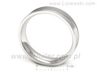 Obrączka pierścionek białe złoto próba 585 - s331bms- 3
