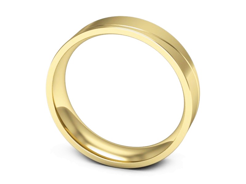 Obrączka pierścionek żółte złoto próba 585 - s331z — zdjęcie 3