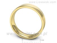 Obrączka pierścionek żółte złoto próba 585 - s331zmp- 3
