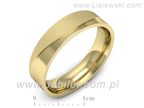 obrączka złota klasyczna próba 585 - s331zms- 1