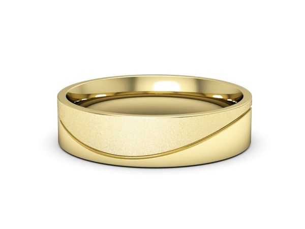 Złota obrączka klasyczna złoto próba 585 - s331zms