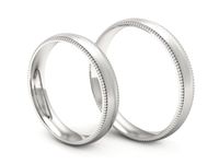 Obrączki ślubne białe złoto obrączki klasyczne 585 - S35145372bmbp- 3