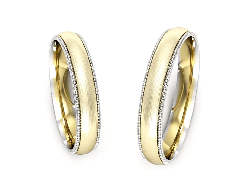 Obrączki biało żółte złoto obrączki złote - S35145372zbmp