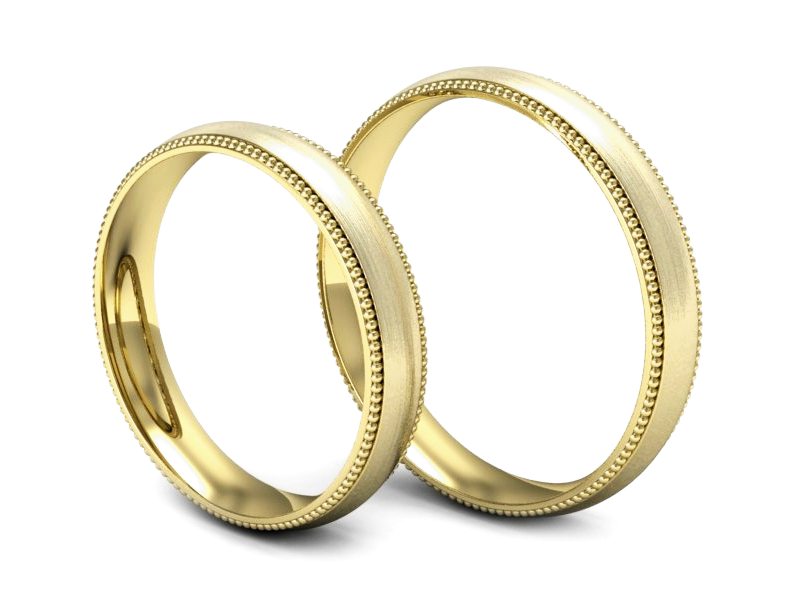 Obrączki żółte złoto obrączki klasyczne 585 - S35145372zmp — zdjęcie 3