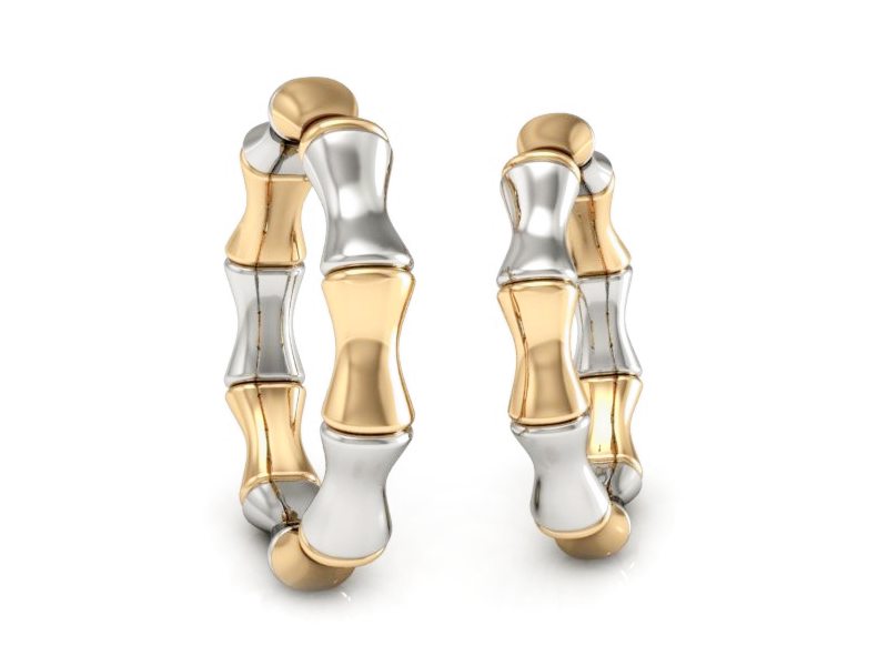 Obrączki biało różowe złoto obrączki złote 585 - S41310T97bc — zdjęcie 3