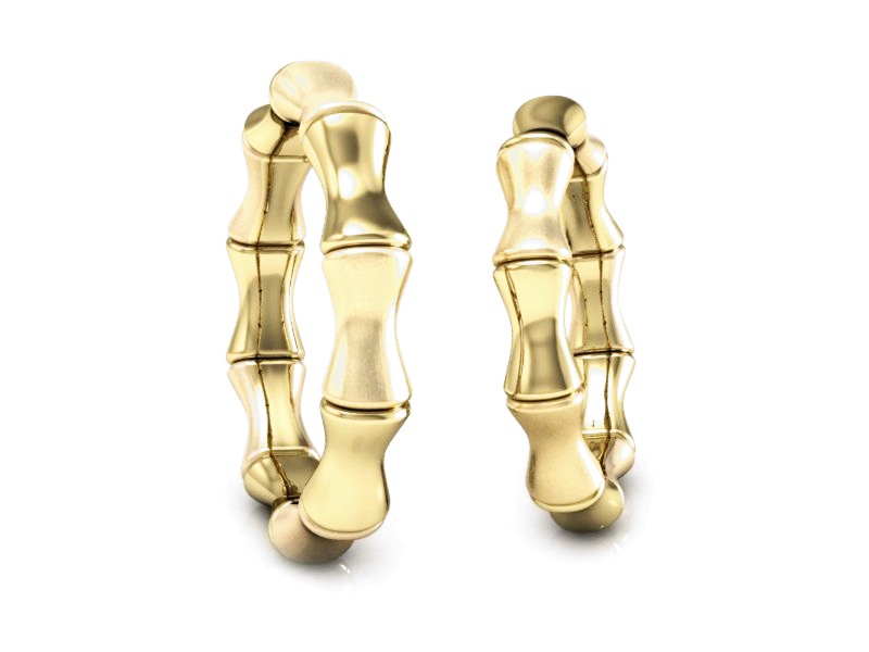 Obrączki żółte złoto nowoczesne proba 585 - S41310T97z — zdjęcie 3