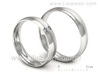 Obrączki ślubne obraczki z bialego złota z brylantami złote - S45145503bmp- 3