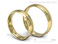 Obrączki ślubne obraczki z brylantami złoto pr 585 - S45145503zms- 3