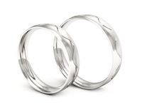 Obrączki ślubne białe złoto obrączki klasyczne 585 - S45145T19bmp- 3