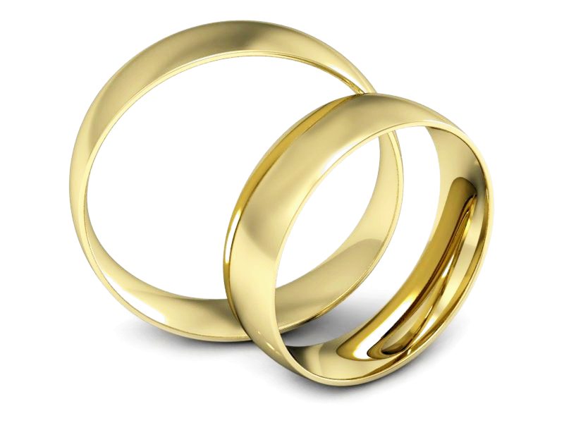 Obrączki żółte złoto obrączki klasyczne 585 - S50110T121z — zdjęcie 3