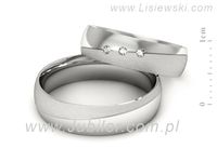 Obrączki ślubne obrączki z białego złota z diamentami złote - S50145T40bms- 2