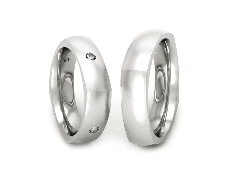 Obrączki zlote z diamentami soczewkowe - S50150T61bmp — zdjęcie 3