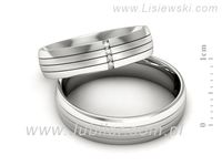 Obrączki ślubne obrączki z białego złota z diamentami złote - s52180401bmp- 2