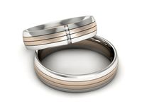 Obrączki ślubne z brylantami złote białe i różowe złoto 585 - s52180401cbmp- 2