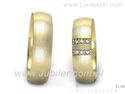 Obrączki ślubne obrączki z diamentami z żółtego złota 585 — S54150T49zmp