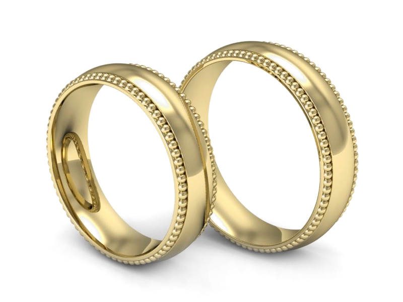 Obrączki żółte złoto obrączki klasyczne 585 - S5514525z — zdjęcie 3