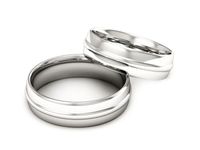 Obrączki ślubne białe złoto obrączki klasyczne 585 - S55155367bb- 2