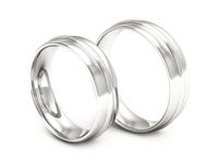 Obrączki ślubne białe złoto obrączki klasyczne 585 - S55155367bb- 3
