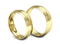 Obrączki ślubne żółte złoto obrączki klasyczne próba 585 - S55155367zz- 3