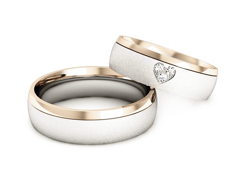 Obrączki z diamentami na zamówienie proba 3 - S55155T34bcms — zdjęcie 2