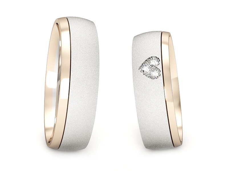 Obrączki z diamentami na zamówienie proba 3 - S55155T34bcms — zdjęcie 3