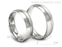 Obrączki ślubne z brylantem złote białe złoto obrączki 585 - S55160T22bmp- 3