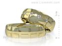 Obrączki ślubne obrączki z brylantami złote żółte złoto 14k - S56160T60Z