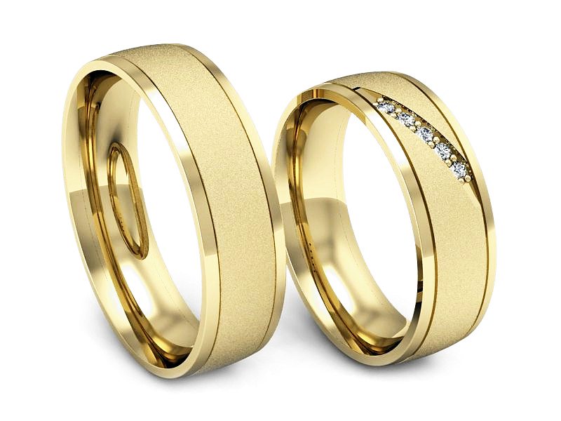 Obrączki z diamentami soczewkowe obrączki - S57160T29zms