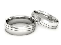 Obrączki ślubne obrączki z brylantami złote białe złoto 585 - S60170T23b- 3