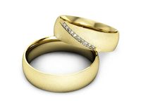 Obrączki ślubne złote obrączki z diamentami soczewkowe - S60200T5zms- 2