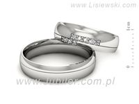 Obrączki ślubne złote obrączki z diamentami zlote obraczki - s62160n19b- 2