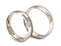 Obrączki ślubne obrączki z diamentami złote białe i różowe - s62160n19cb- 3