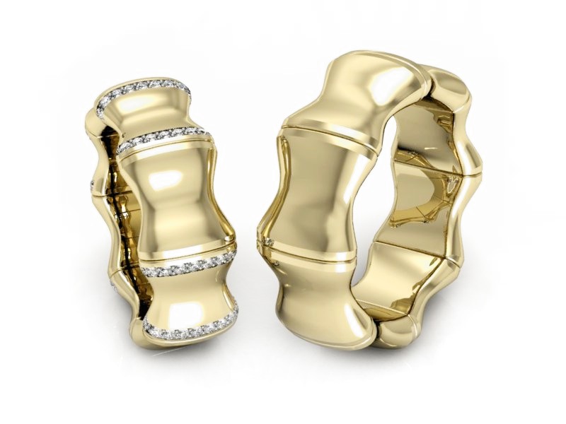 Obrączki zlote z diamentami złote obrączki - S81330T94z — zdjęcie 3