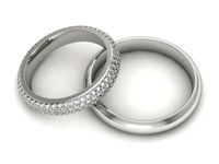 Platynowe obrączki z brylantami platyna 950 - sp35200T88pt- 3
