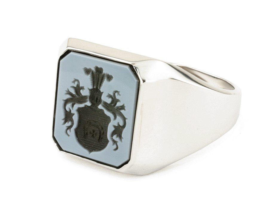 Sygnet męski sygnet z herbem sygnetówka onyks - sygnet_1_p — zdjęcie 3