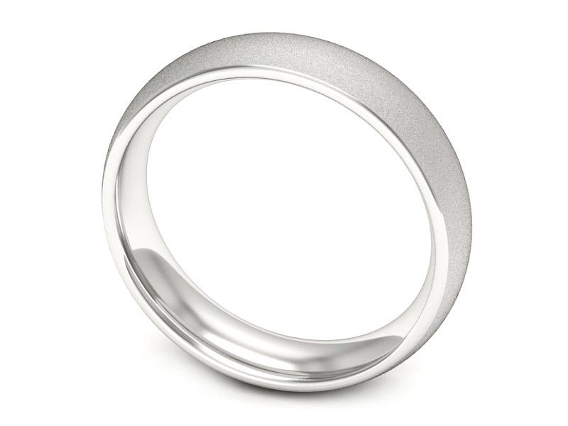 Obrączka pierścionek białe złoto próba 585 - w00012bsm - 3